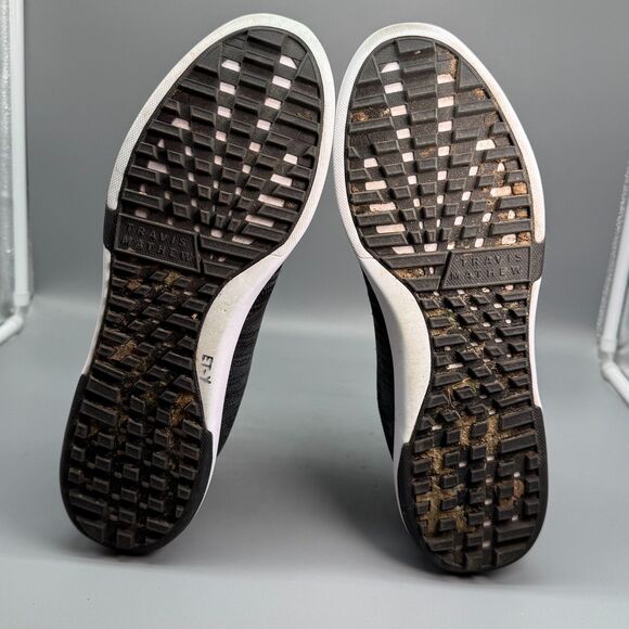 TravisMathew The Daily Pro Men's 13 Black Knit Hybrid Golf Shoes Arch Support - Picture 8 of 10